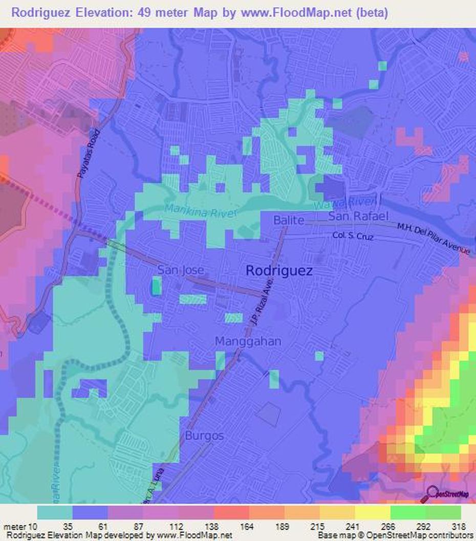 Elevation Of Rodriguez,Philippines Elevation Map, Topography, Contour, Rodriguez, Philippines, Avilon  Zoo, Montalban Philippines