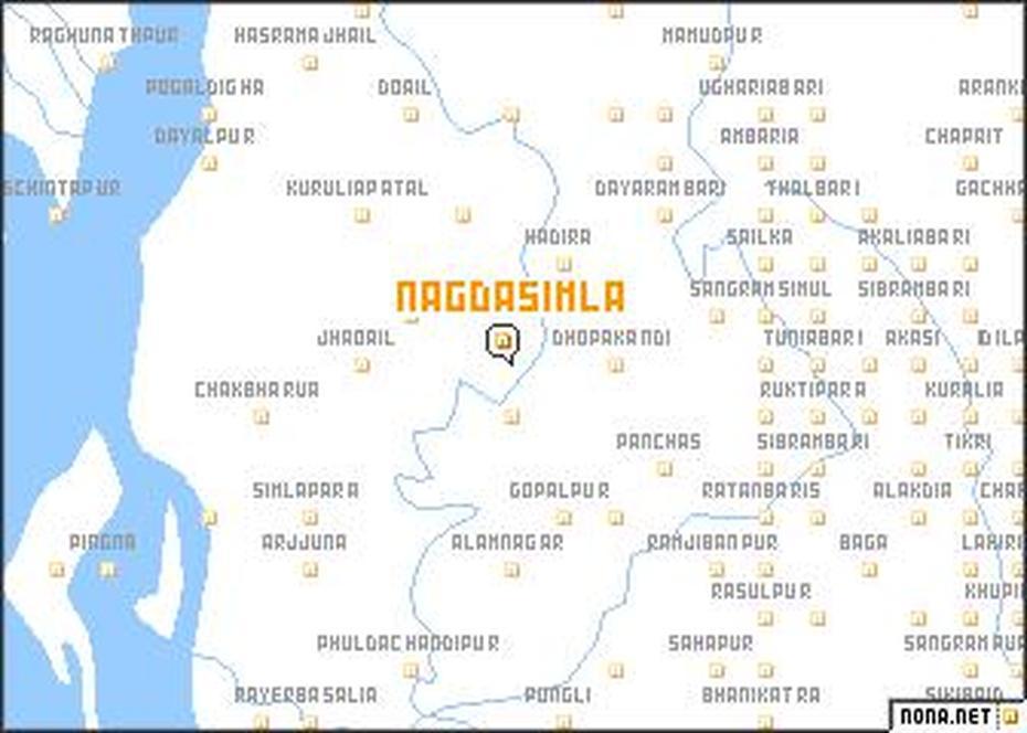 Nagda Simla (Bangladesh) Map – Nona, Nagdha Simla, Bangladesh, Bangladesh World, Bangladesh  Outline