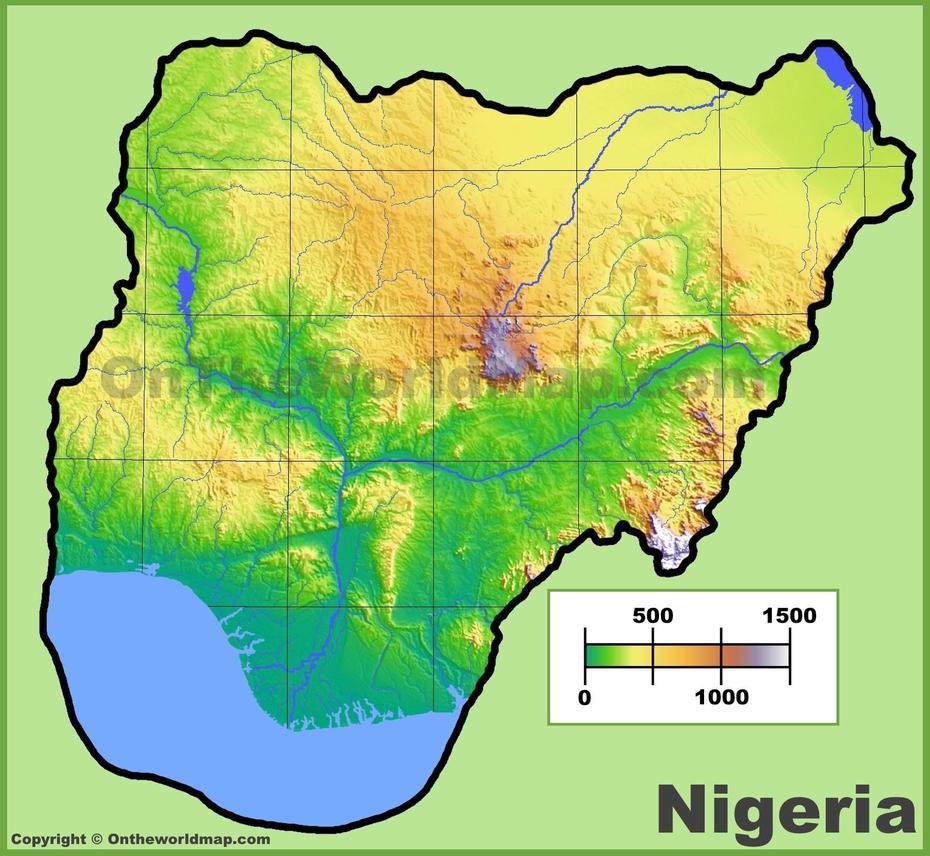 Nigeria Physical Map, Somolu, Nigeria, Capital Of Nigeria, Nigeria People