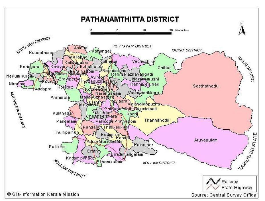 Pathanamthitta Tourist Places, Kottayam, Pathanamthitta District, Pathanāmthitta, India