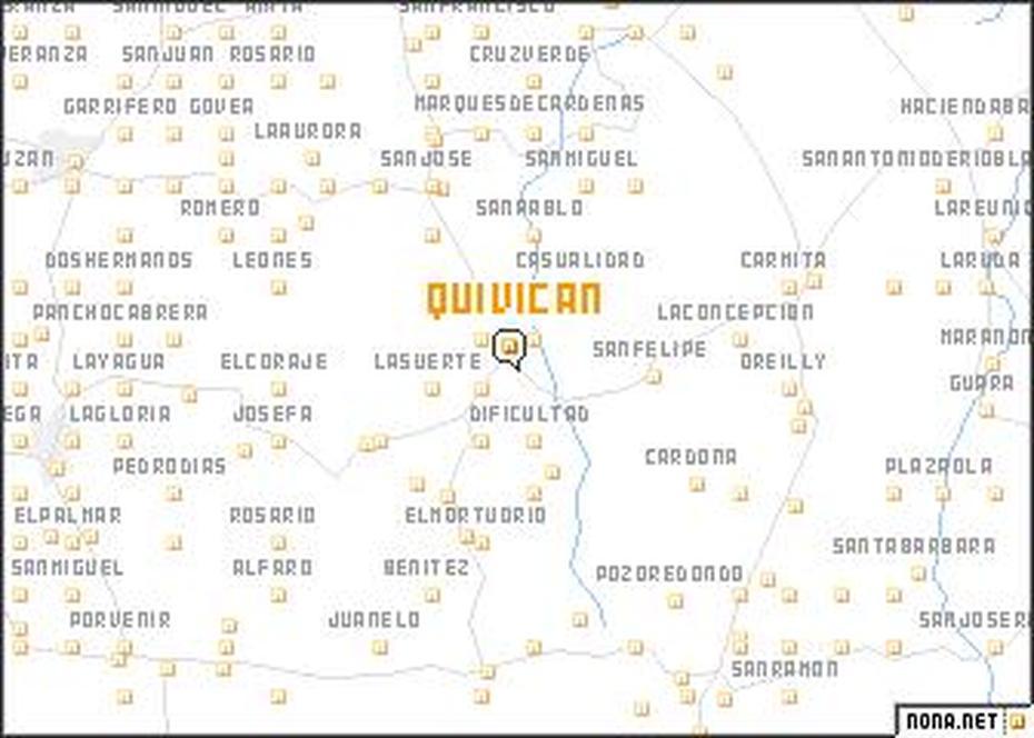 Quivican (Cuba) Map – Nona, Quivicán, Cuba, Santiago Cuba, Manzanillo Cuba