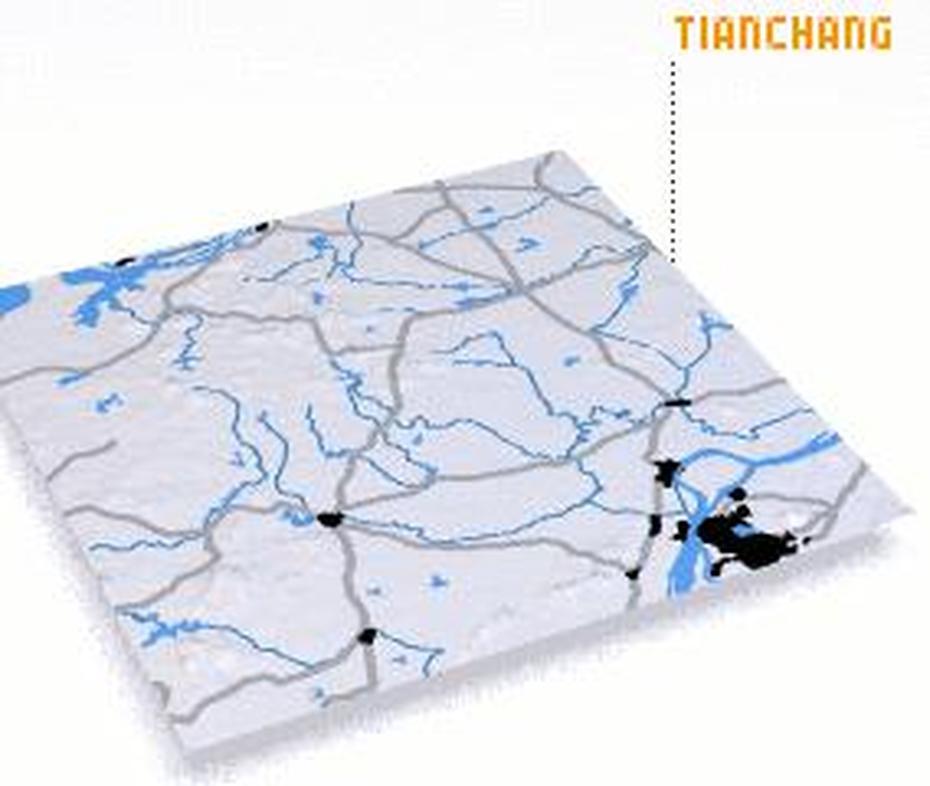 Tianchang (China) Map – Nona, Tianchang, China, China  Simple, Eastern China