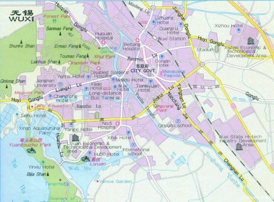 Wuxi : Cartes | Wuxi, China Travel, Area Map, Wuxi, China, Luoyang China, Nantong China