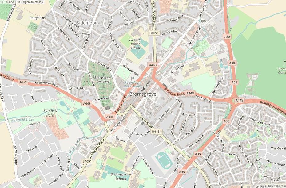 Bromsgrove Map Great Britain Latitude & Longitude: Free England Maps, Bromsgrove, United Kingdom, Redditch England, Worcester  England