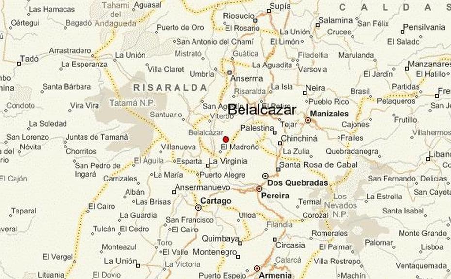 Colombia  Geography, Colombia River, Guia Urbano, Belalcázar, Colombia