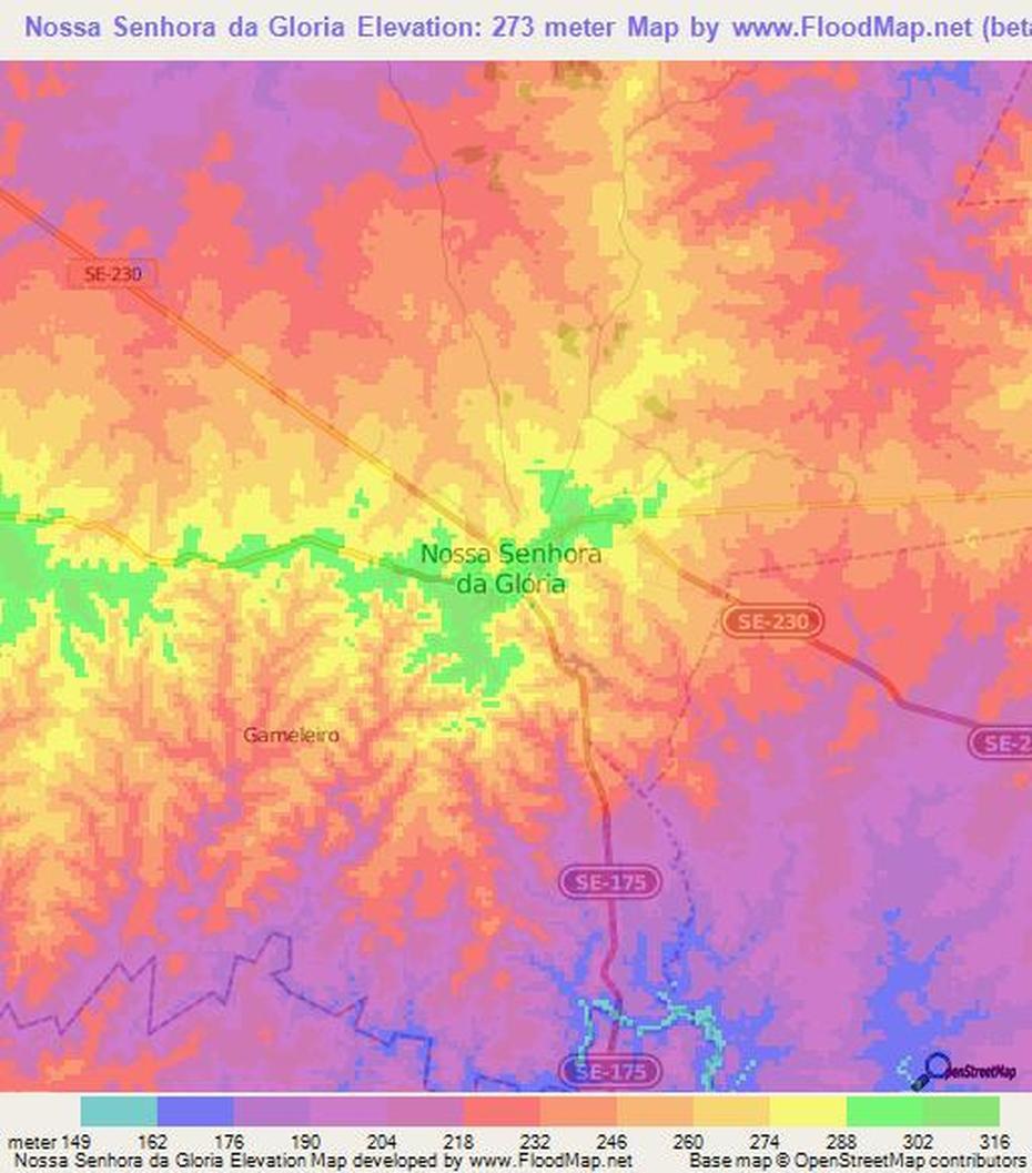 Elevation Of Nossa Senhora Da Gloria,Brazil Elevation Map, Topography …, Nossa Senhora Da Glória, Brazil, Nossa Senhora Da Piedade, Fotos De Nossa Senhora