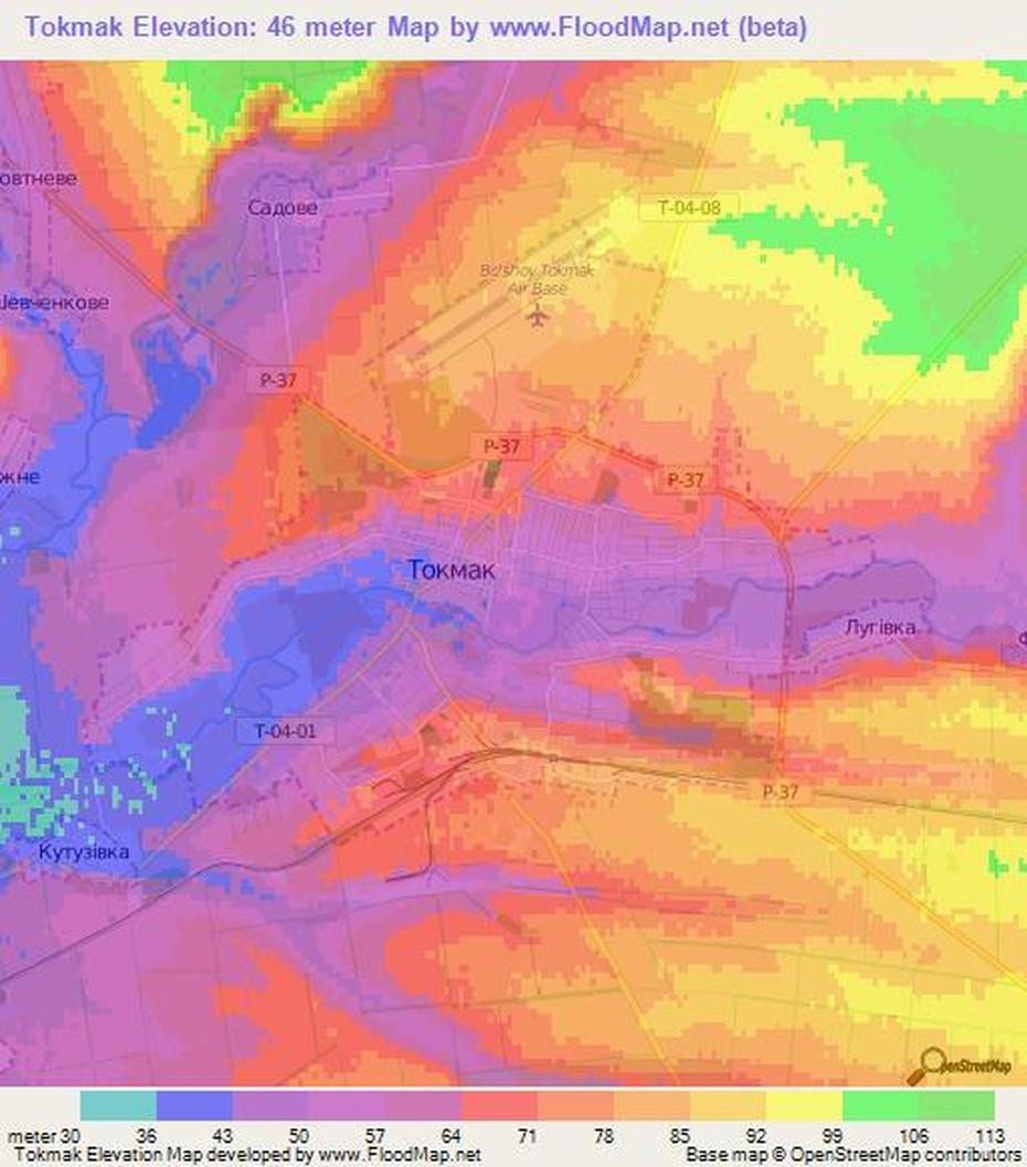 Elevation Of Tokmak,Ukraine Elevation Map, Topography, Contour, Tokmak, Ukraine, Melitopol Ukraine, Zaporizhzhya Ukraine