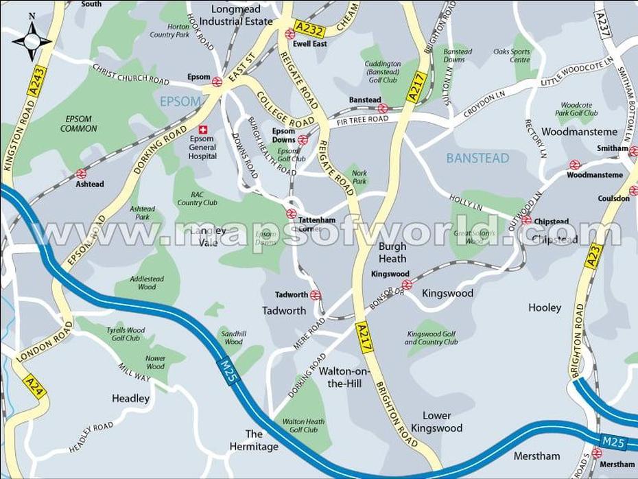 Epsom London Map, Epsom, United Kingdom, United Kingdom Europe, United Kingdom Location