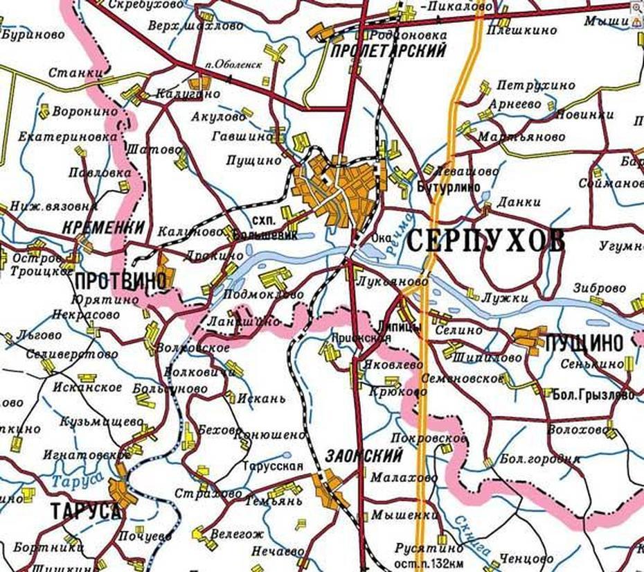 European Russia, Russia  With Cities, Portal, Protvino, Russia