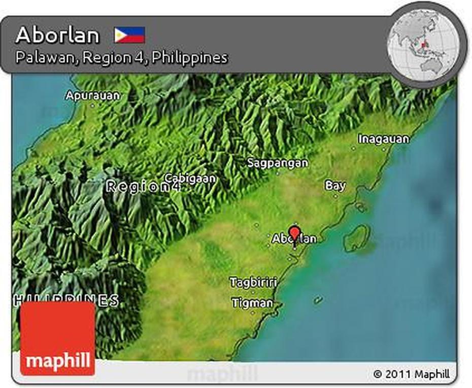 Free Satellite 3D Map Of Aborlan, Aborlan, Philippines, Palawan Island Philippines, Palawan  Nature