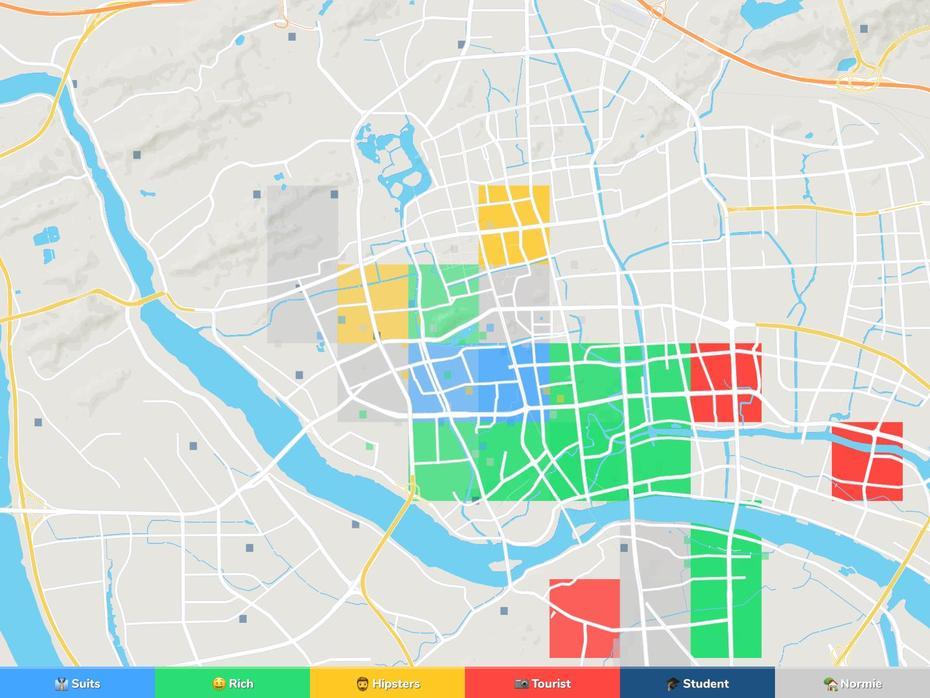 Fuzhou Neighborhood Map, Fuzhou, China, Nanchang China, Yinchuan China