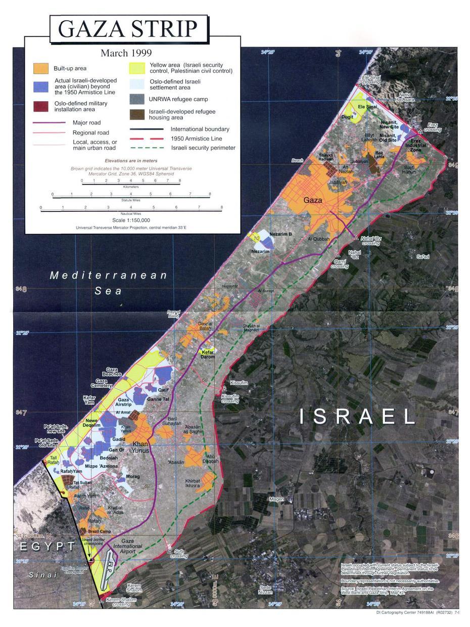 Large Detailed Satellite Map Of Gaza Strip With Other Marks | Vidiani …, Banī Suhaylā, Gaza Strip, Bani Gala  Islamabad, Oriental Mindoro
