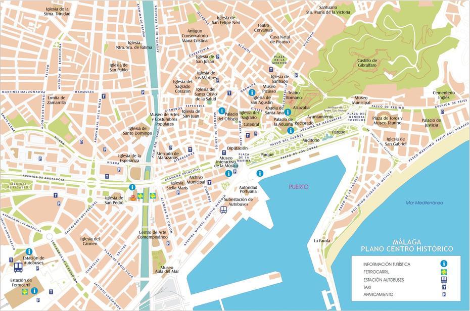 Malaga Street Map, Málaga, Spain, Malaga City, Malaga Spain Images