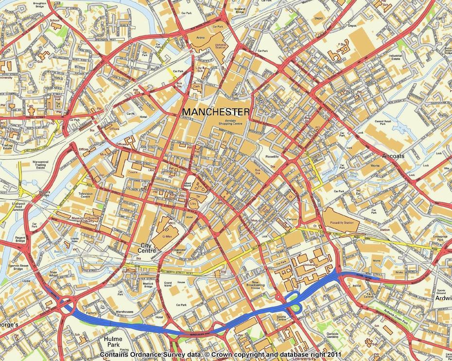 Manchester Map, Uk – Free Printable Maps, Manchester, United Kingdom, Rochdale, England Country