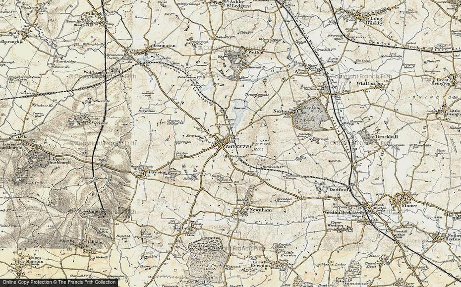 Map Of Daventry, 1898-1901 – Francis Frith, Daventry, United Kingdom, Daventry, United Kingdom