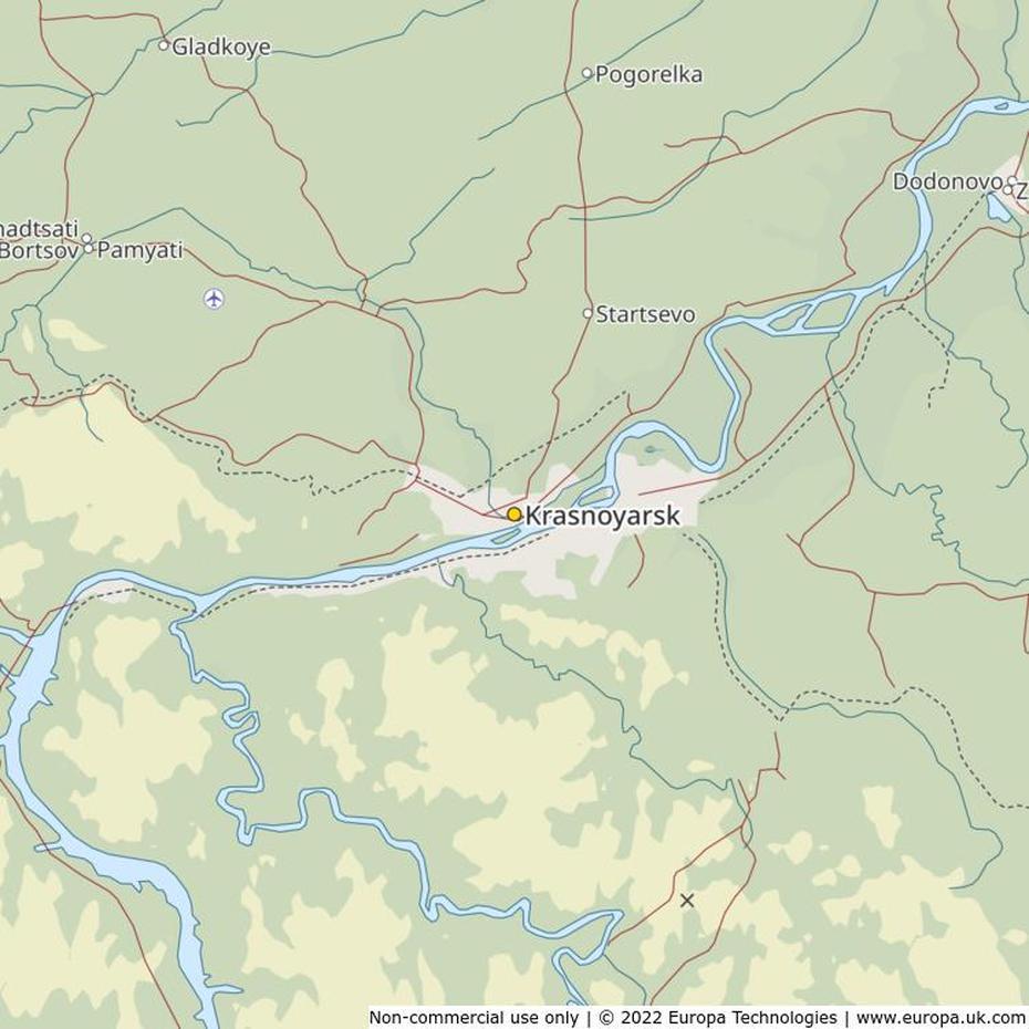 Map Of Krasnoyarsk, Russia | Global 1000 Atlas, Krasnoyarsk, Russia, Krasnoyarsk Dam, Krasnoyarsk Krai