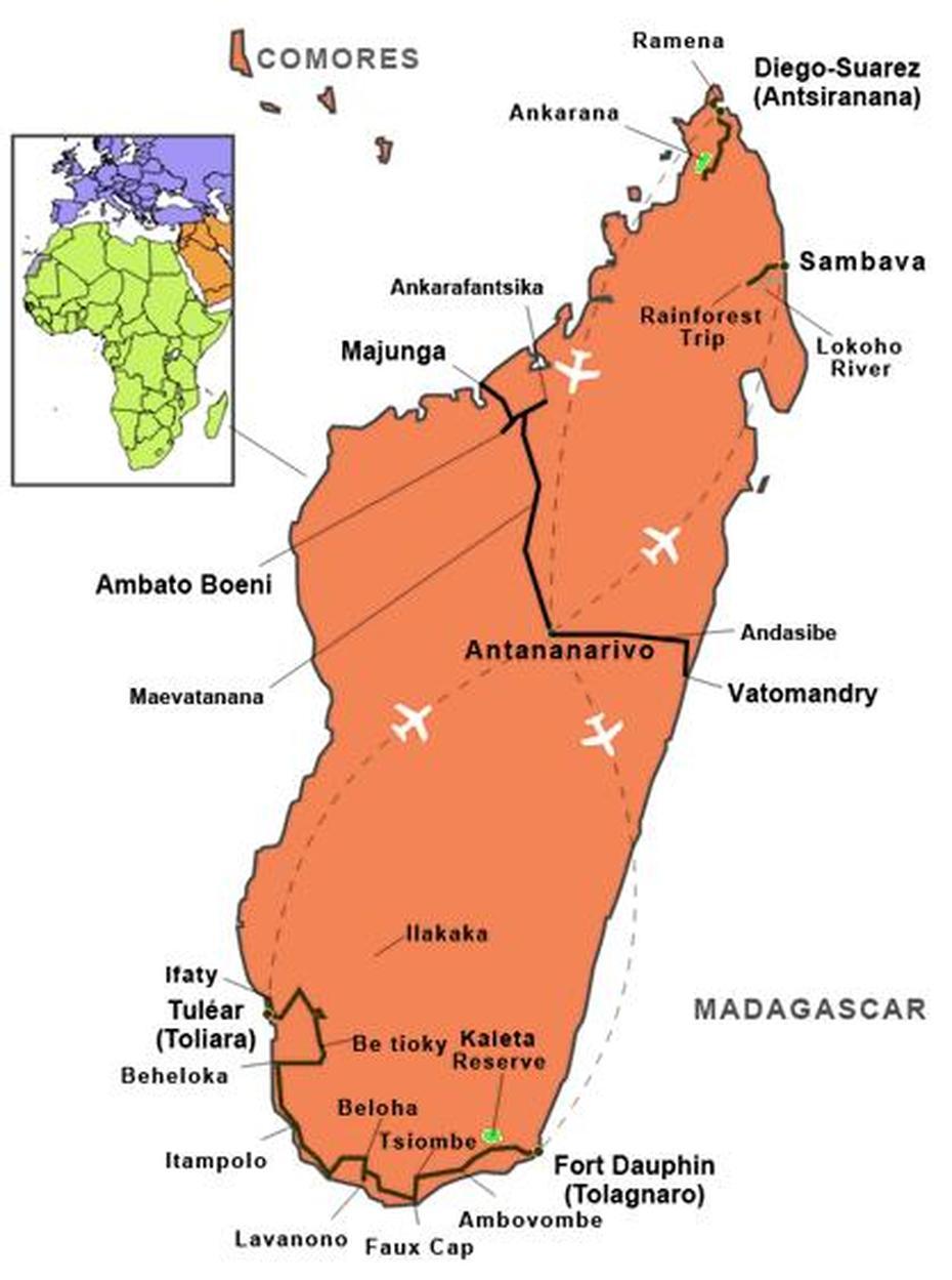 Map Of Madagascar, Ikongo, Madagascar, Manakara Madagascar, Cyclone Bâtirai Madagascar