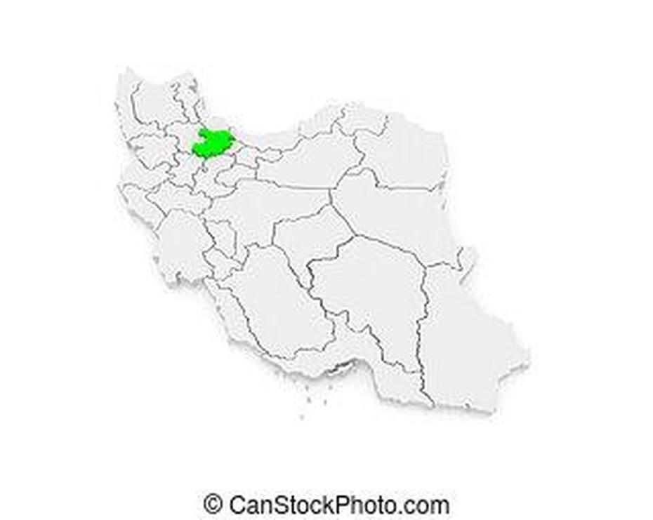 Map Of Qazvin. Iran. 3D., Qazvīn, Iran, Iran Tour, Persian  Landscape