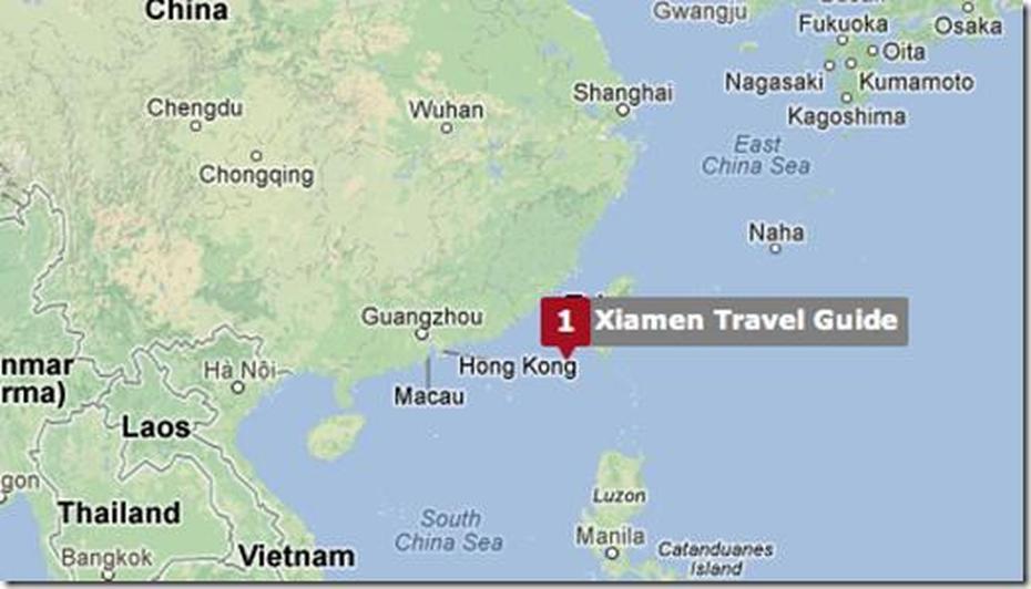 Map Xiamen China – Share Map, Ximeicun, China, China  Simple, Eastern China