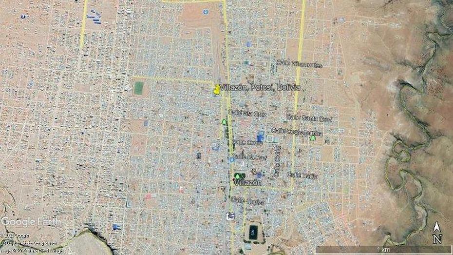 Bolivia Geography, Bolivia  Outline, Google Earth, Villazón, Bolivia