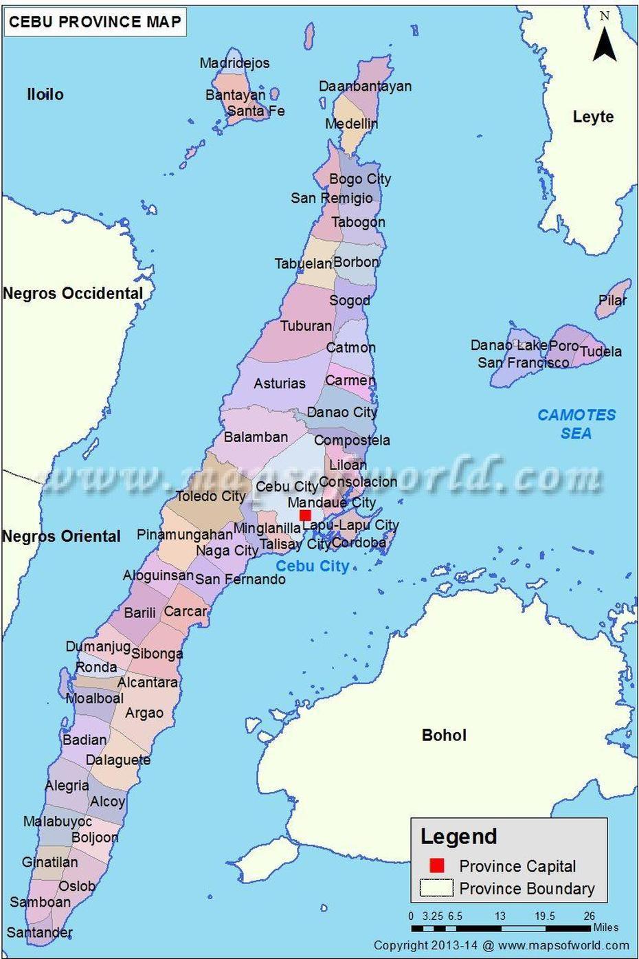 Cebu Map | Map Of Cebu Province, Philippines | Cebu, Cebu City, Philippines, Cebu City, Philippines, Guadalupe Cebu City, Mandaue City Cebu