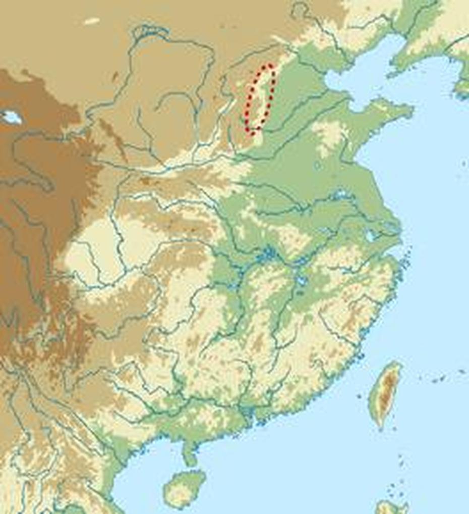 Of China Provinces, China  Colored, Cishan, Cishan, China