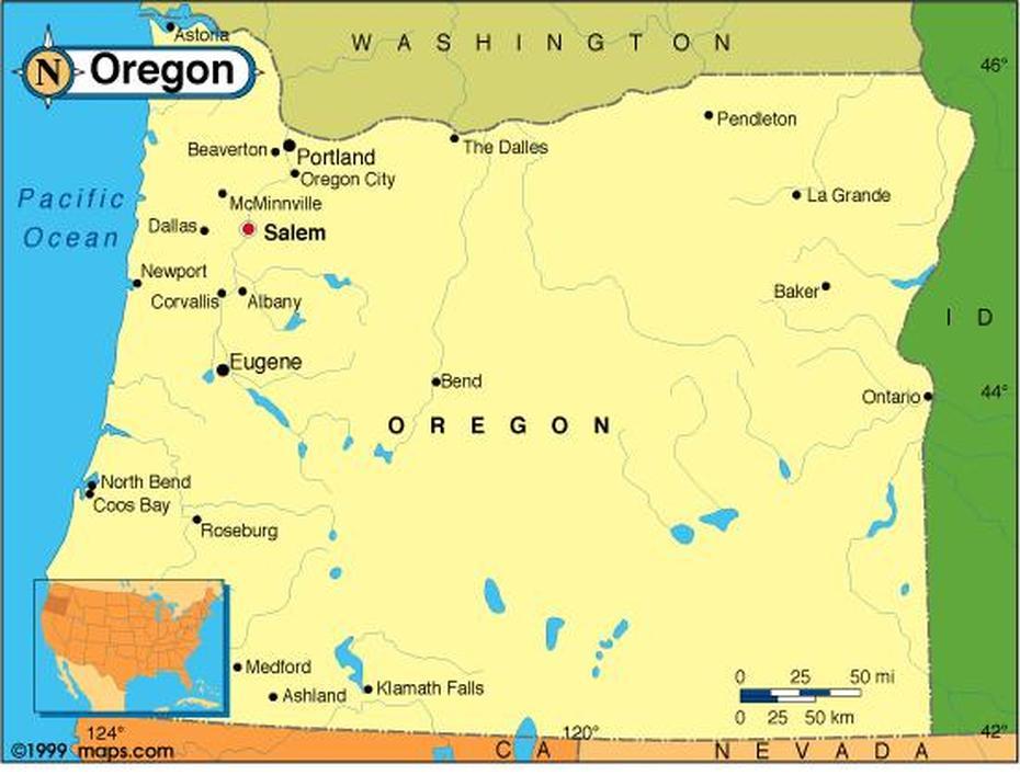 Eastern Oregon  Cities, Oregon State Road, , Oregon City, United States