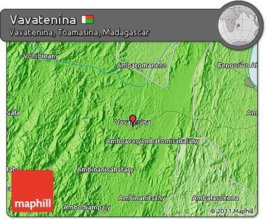 Free Political Map Of Vavatenina, Vavatenina, Madagascar, Madagascar Climate, Madagascar Rivers