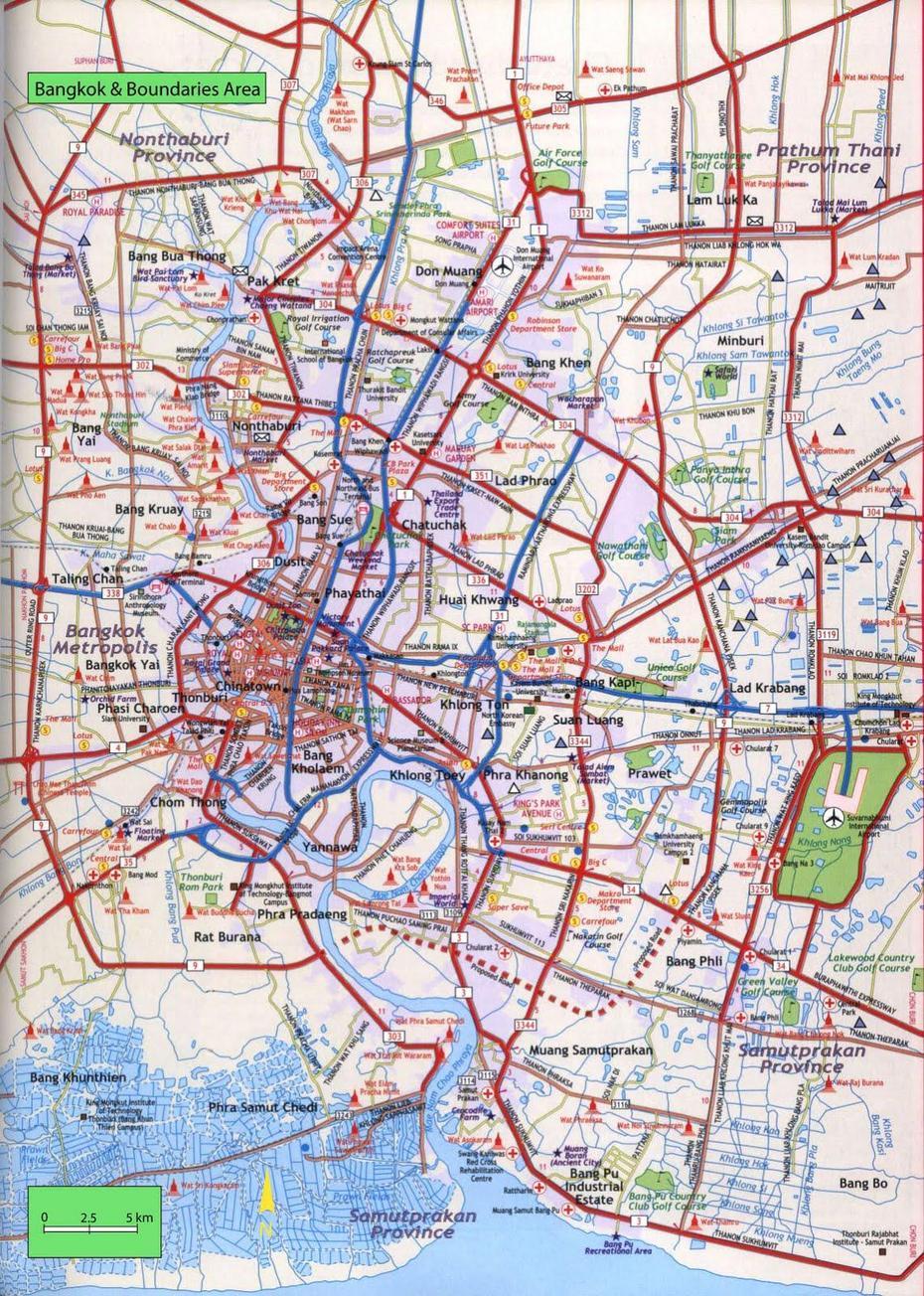 Map Of Bangkok – Free Printable Maps, Bangkok, Thailand, Bangkok City, Bangkok Area