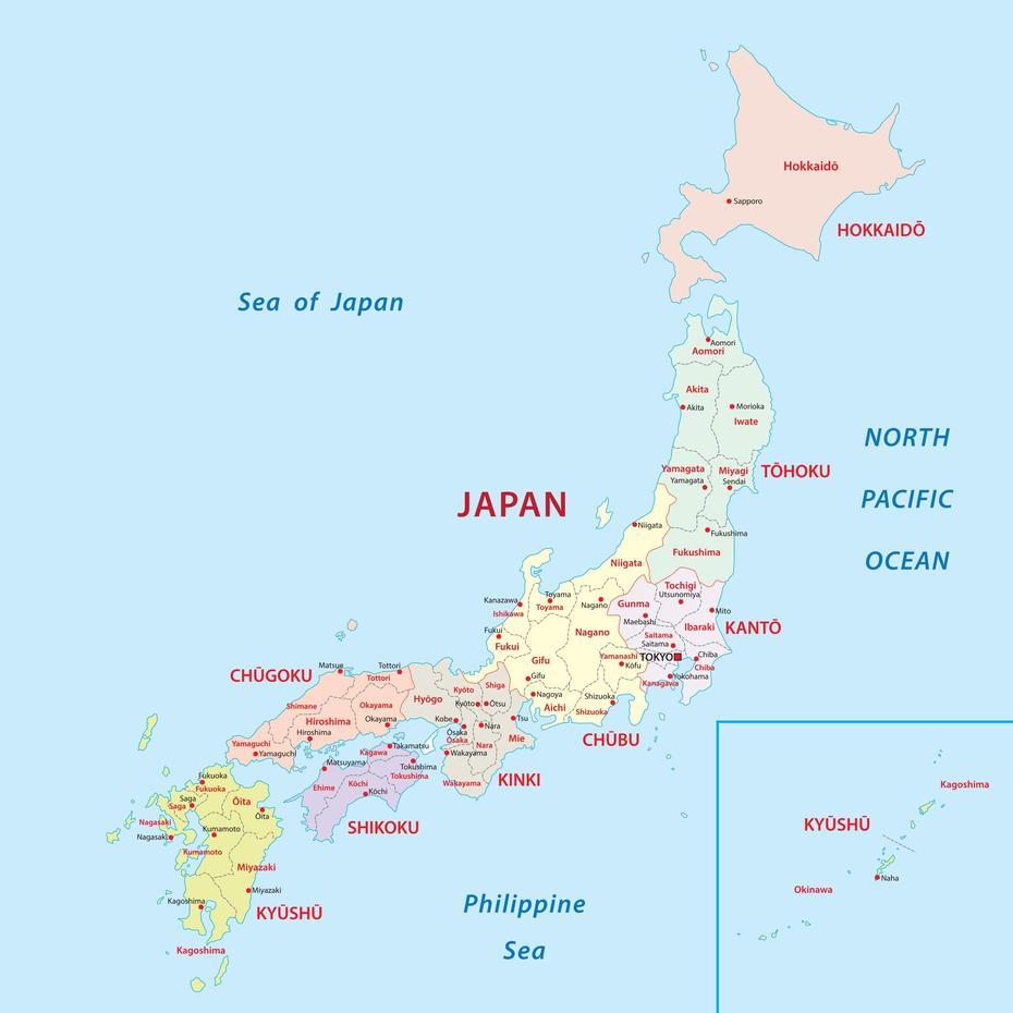 Map Of Japan – Japan Rail Pass Now Usa, Nanyō, Japan, Miyazaki Japan, Osaka In Japan