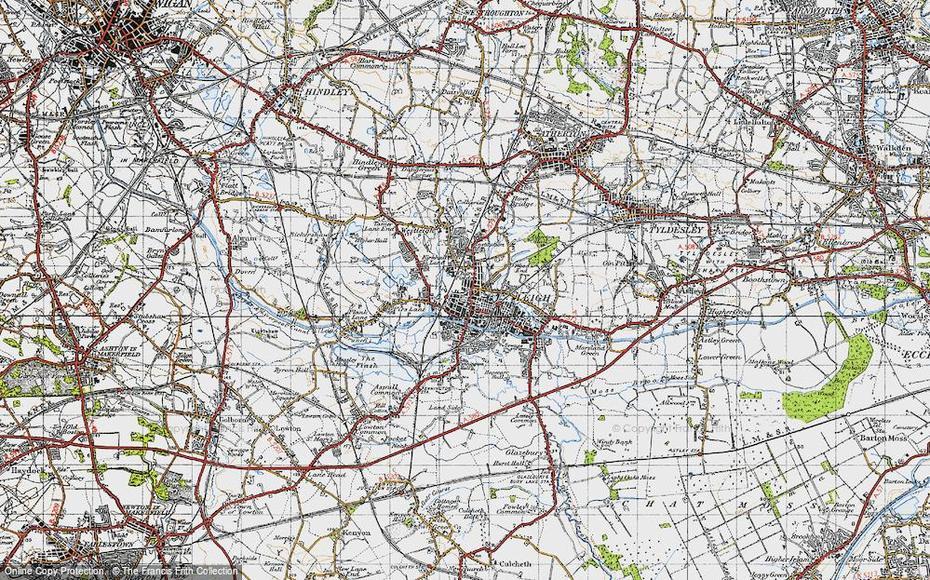 Map Of Leigh, 1947 – Francis Frith, Leigh, United Kingdom, United Kingdom Country, Road  Of United Kingdom