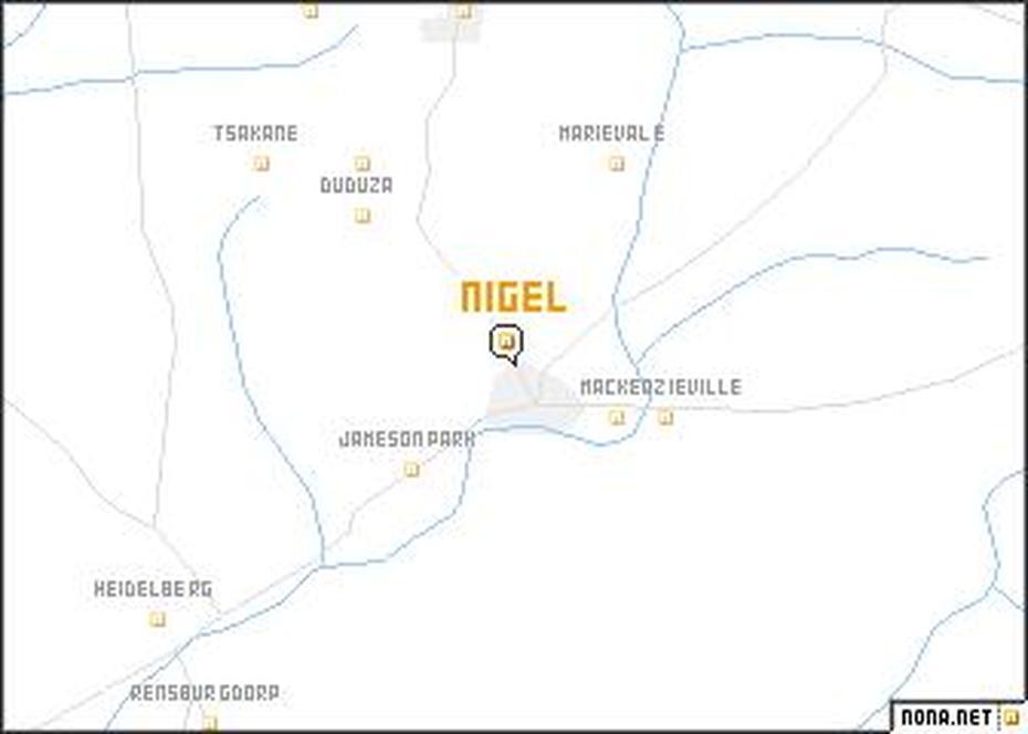 Nigel (South Africa) Map – Nona, Nigel, South Africa, Katlehong, Nigel Marven