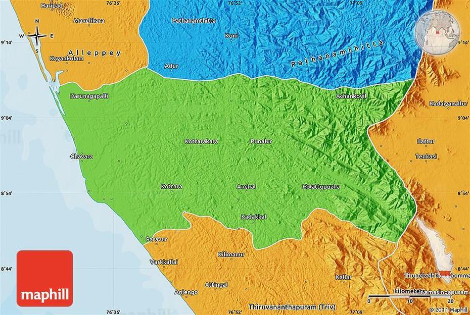Political Map Of Kollam (Quilon), Quilon, India, 5 Star Restaurants  In London, Best Restaurants  In London