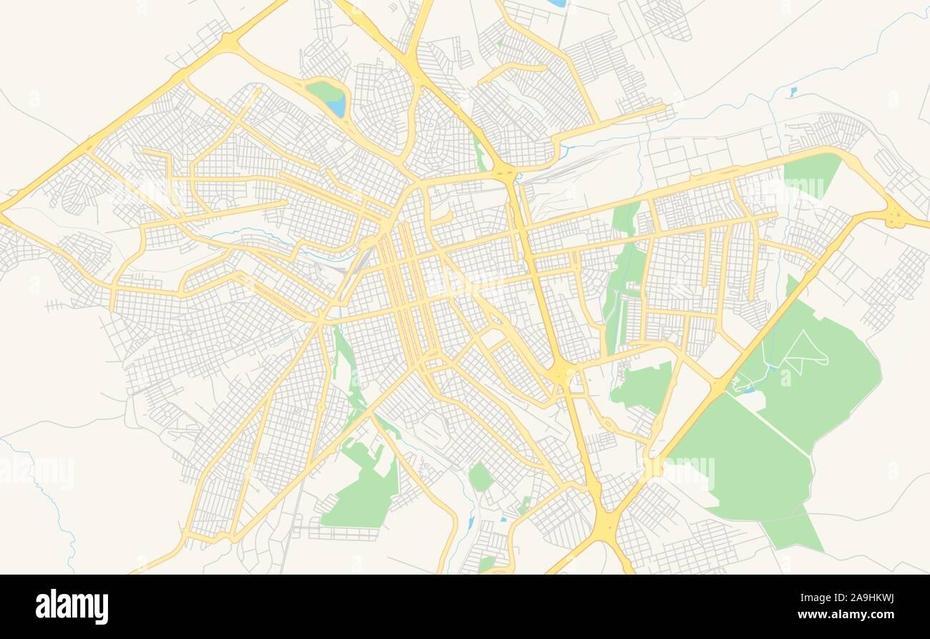 Printable Street Map Of Bauru, Brazil. Map Template For Business Use …, Bauru, Brazil, Bauru Sanduiche, Campinas Sao Paulo Brazil