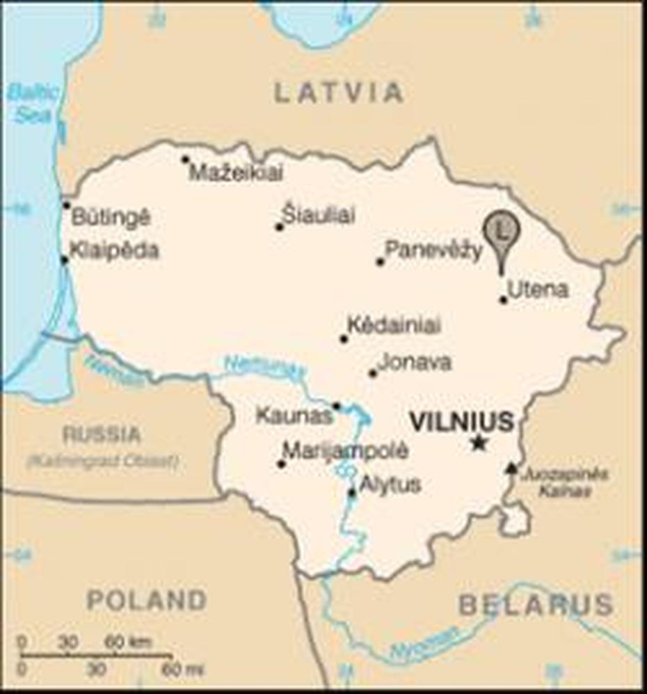 Utena Map, Utena, Lithuania, Vilnius  Pictures, Alytus Lithuania