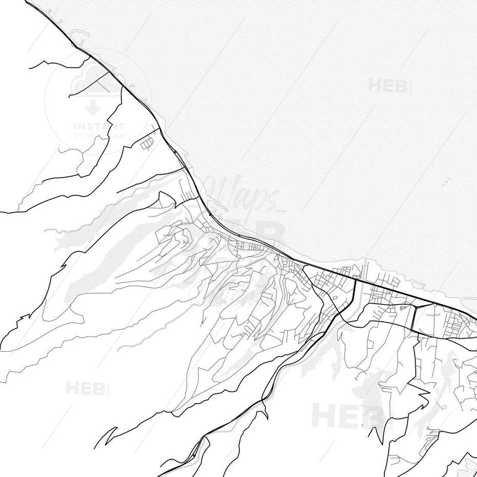 Vector Pdf Map Of Akcaabat, Turkey – Hebstreits Sketches | Map Vector …, Akçaabat, Turkey, Trabzon  Yayla, Trabzon  Evleri
