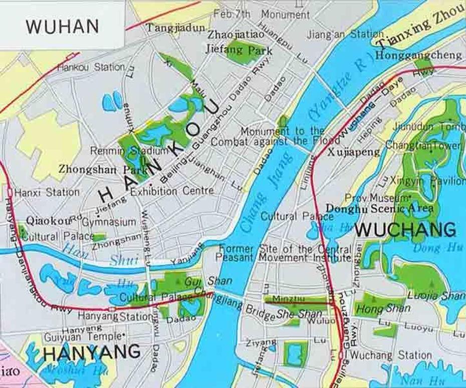 Wuhan Map, Wuhan, China, Wuhan Tourist, Port Of Wuhan China