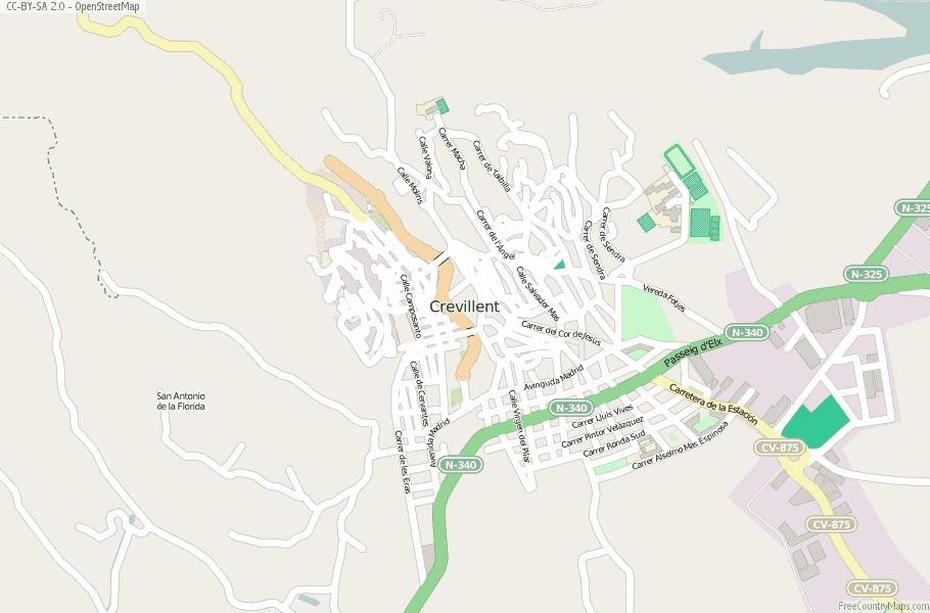 Crevillent Map Spain Latitude & Longitude: Free Maps, Crevillente, Spain, Santa Pola Spain, Alicante  City