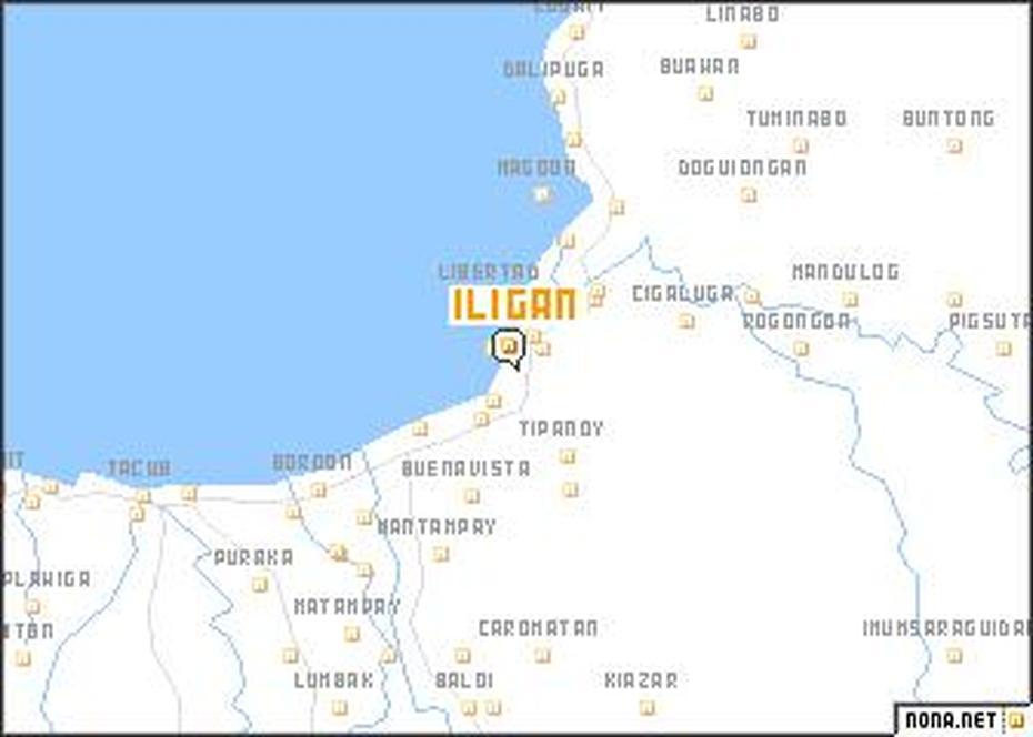 Iligan (Philippines) Map – Nona, Iligan, Philippines, Iligan City Philippines, Lanao Del Norte Philippines