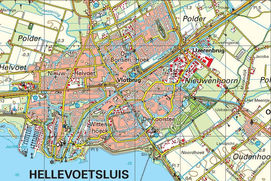 Kaart Hellevoetsluis | Kaart, Hellevoetsluis, Netherlands, Netherlands Elevation, Droogdok Hellevoetsluis
