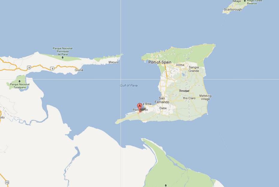 Point Fortin Map – Trinidad And Tobago, Point Fortin, Trinidad And Tobago, Trinidad And Tobago, Icacos Trinidad