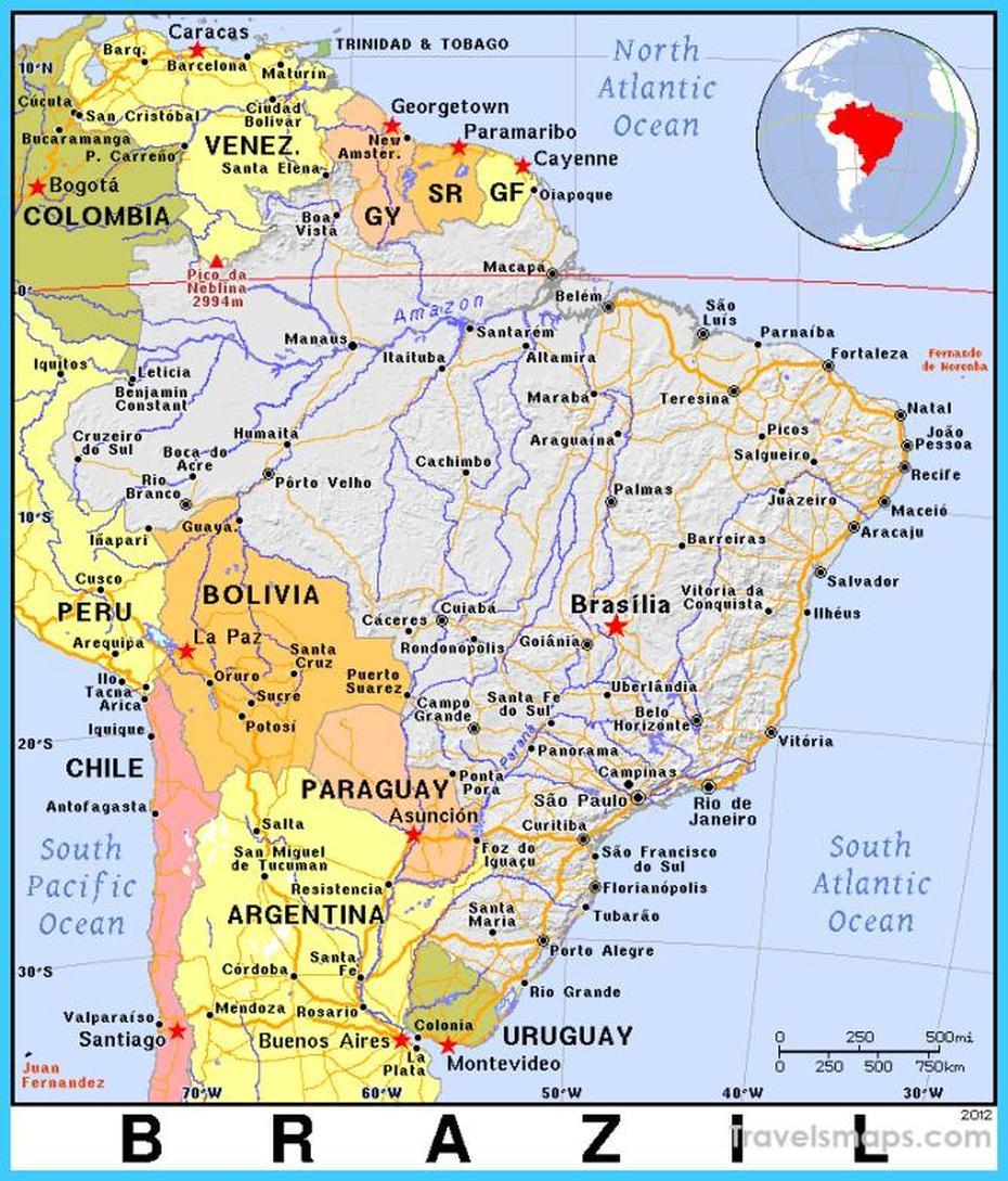 Where Is Porto Alegre Brazil? | Porto Alegre Brazil Map | Map Of Porto …, Alegre, Brazil, Rio Grande Brazil, Fernando De Noronha Brazil