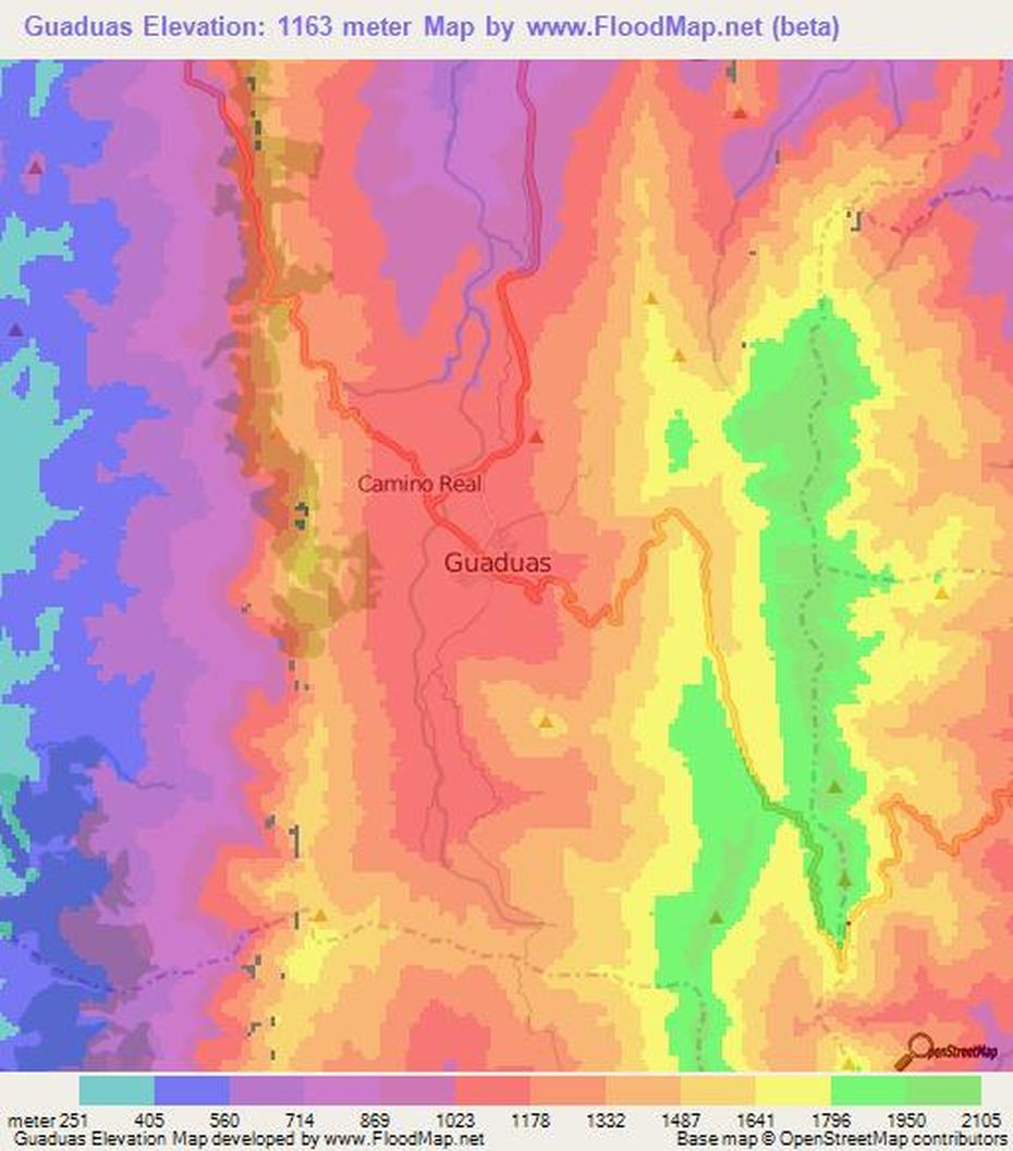 Pueblito  Paisa, Bosque De Guaduas, Topography, Guaduas, Colombia