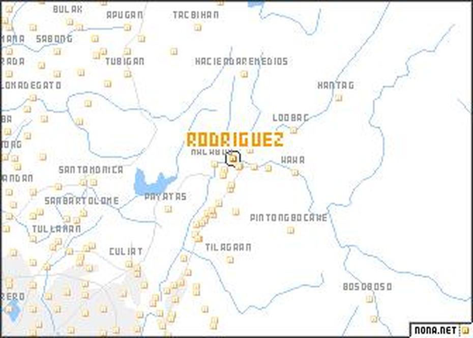 Rodriguez (Philippines) Map – Nona, Rodriguez, Philippines, Rizal Philippines, Rodriguez Rizal