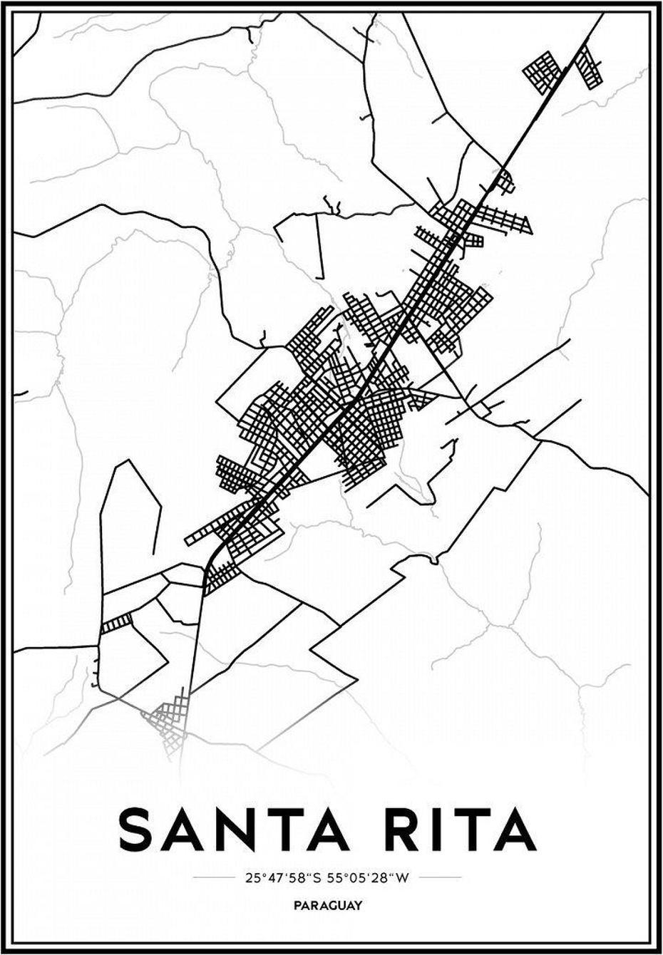 Santa Rita Map | Venta De Cuadros Modernos | De La Paz, Santa Rita, Venezuela, Santa Rita Colombia, Santa Rita Pampanga