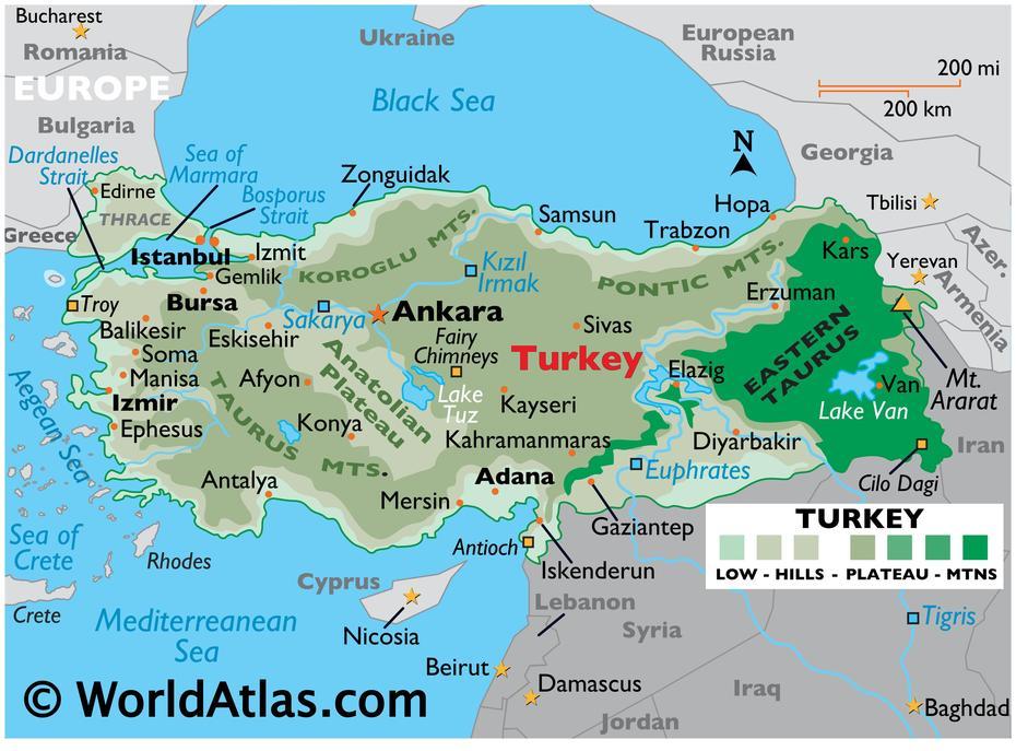 Turkije Kaart – Turkije Land Kaart Stockfoto C Suprunvit 96229682 …, Van, Turkey, Diyarbakir Turkey, Ankara/ Turkey