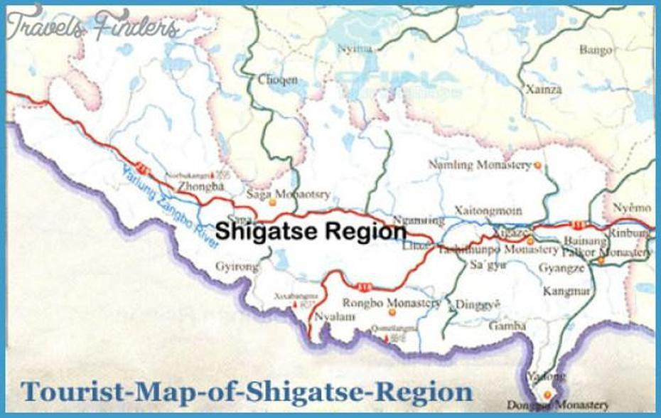 Xigaze Map – Travelsfinders, Xigazê, China, Shigatse, Tibet  Region