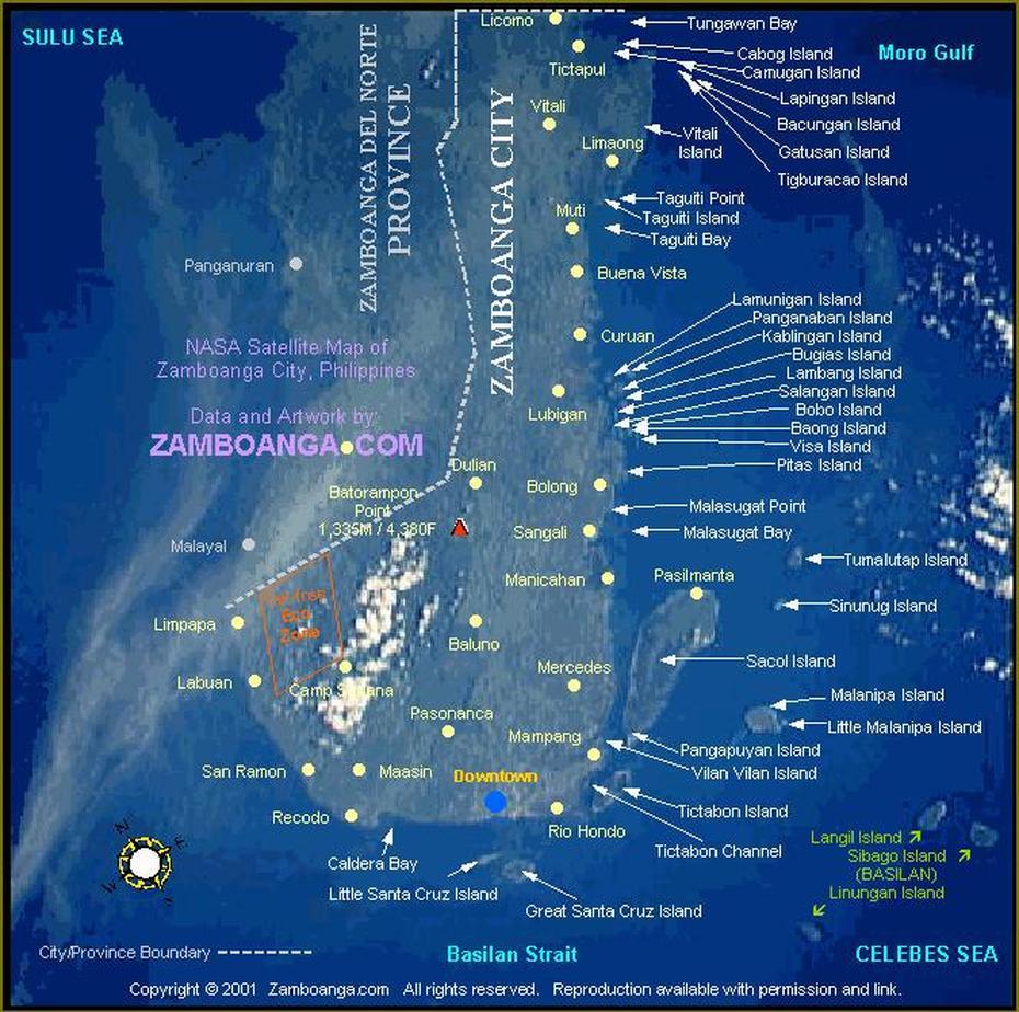 Zamboanga City Satellite Map, Zamboanga City, Philippines, Zamboanga Del Sur, Tacloban City Philippines