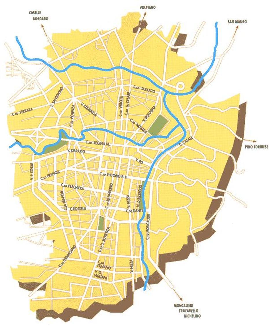 City Map Turin – Mapsof, Turin, Italy, Piemonte Italy, Turin Location