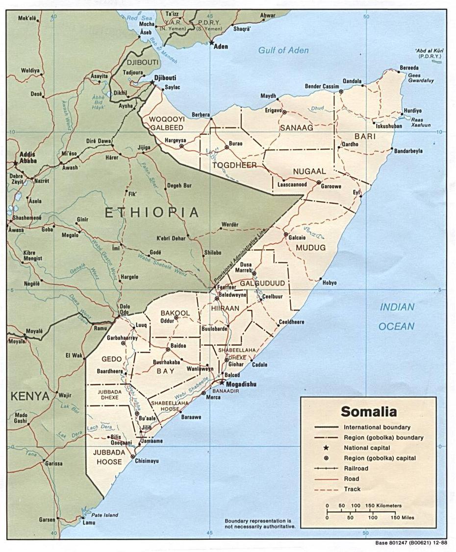 Detailed Map Of Somalia, Baxdo, Somalia, Somalia City, Somalia Clan
